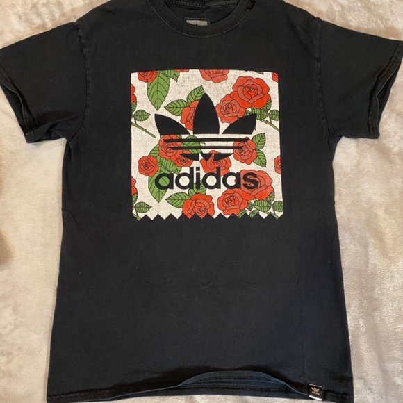 Adidas Vintage Rose T-Shirt S - Picture 1 of 4